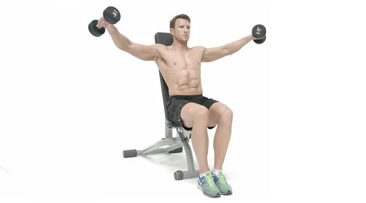 با اجرای حرکت نشر جانب دمبل ایزومتریک تناوبی نشسته، می‌توانید به شکلی مؤثر و ایمن بر روی تقویت عضلات بالاتنه خود تمرکز کنید