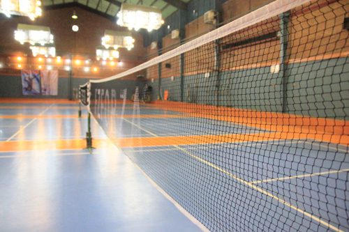زمین بدمینتون مجموعه ورزشی شیرودی