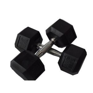 دمبل مدل شش ضلعی وزن 10 کیلوگرم بسته دو عددی