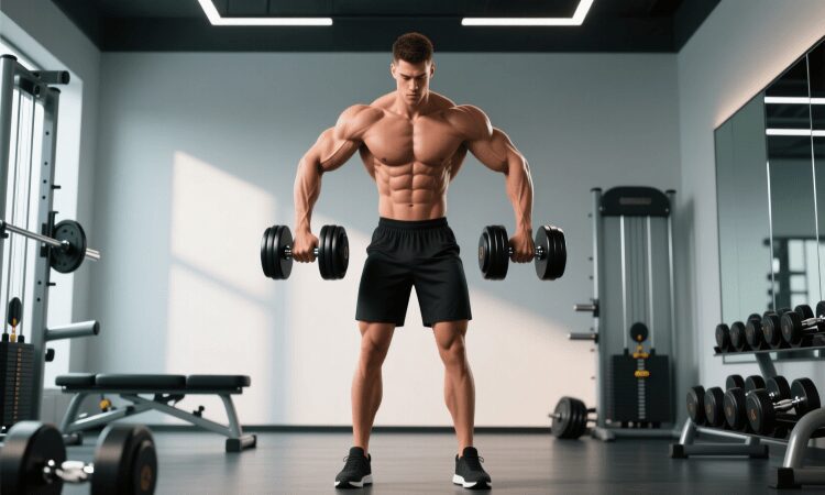 پرس بالا سینه دمبل