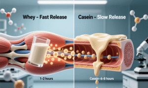 تفاوت پروتئین وی و کازئین؛ کدام برای عضلهسازی و چربیسوزی بهتر است؟