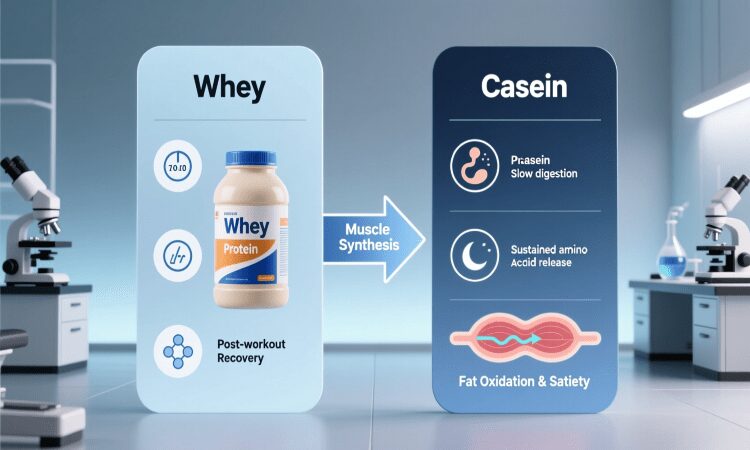 تفاوت پروتئین وی و کازئین؛ کدام برای عضلهسازی و چربیسوزی بهتر است؟